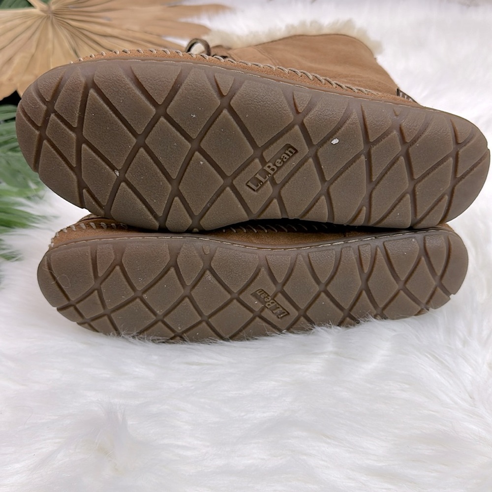 L.L. Bean Brown Shearling-Lined Boots - Picture 7 of 8